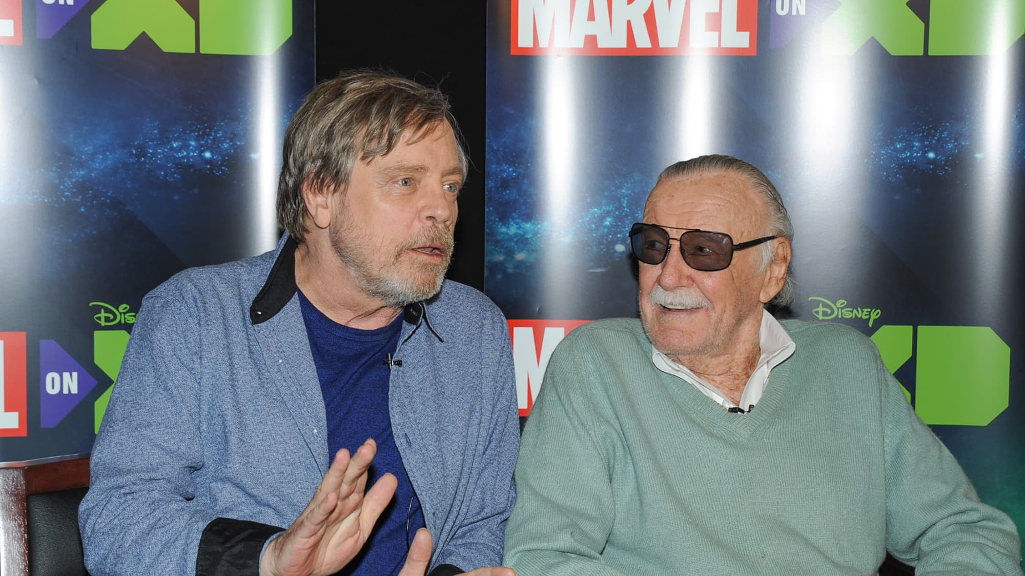 Mark Hamill and Stan Lee